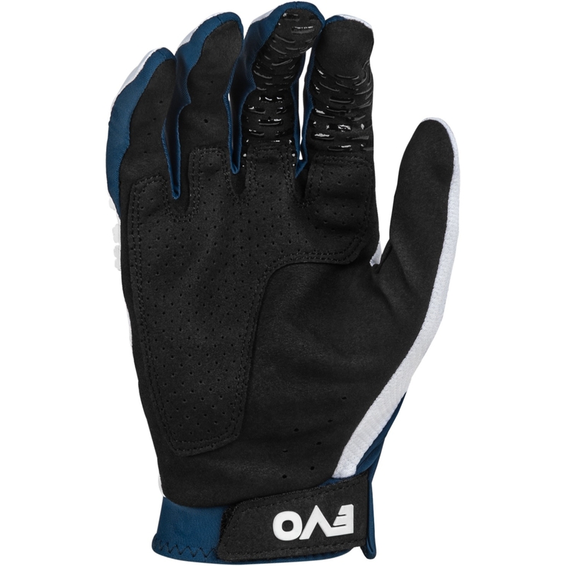 Motocross-Handschuhe FLY Racing Evolution DST 2024 weiß-blau