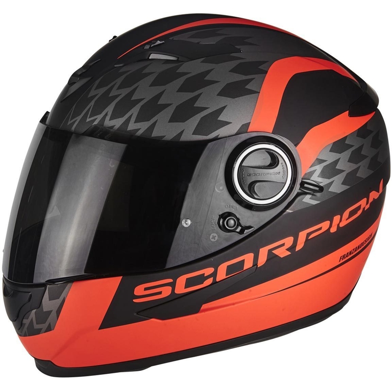 Integralhelm Scorpion EXO-490 Genesi schwarz matt-fluo rot Ausverkauf