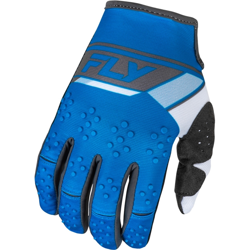 Motocross-Handschuhe FLY Racing Kinetix Prix 2024 blau-grau