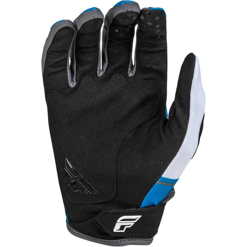 Motocross-Handschuhe FLY Racing Kinetix Prix 2024 blau-grau