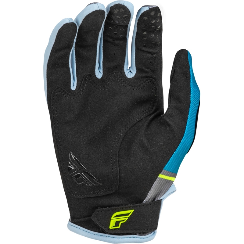 Motocross-Handschuhe FLY Racing Kinetix Prix 2024 grau-fluo gelb