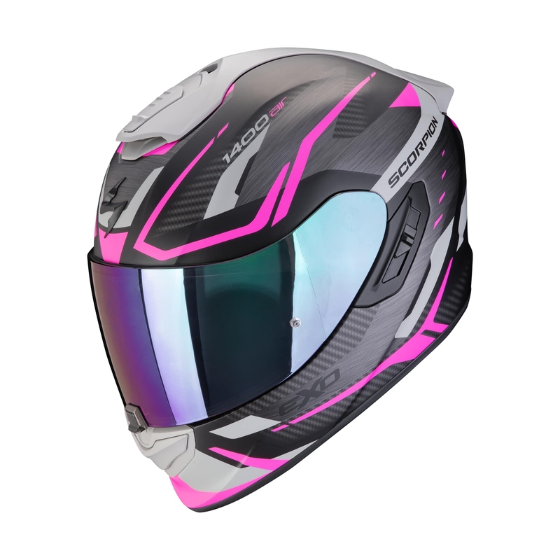 Integral Motorradhelm Scorpion EXO-1400 EVO II AIR ACCORD matt schwarz-rosa