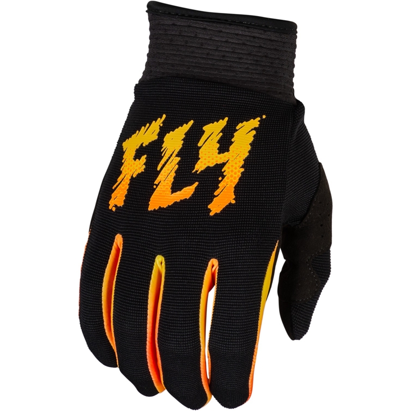 Kinder Motocross-Handschuhe FLY Racing F-16 2024 schwarz-gelb-orange