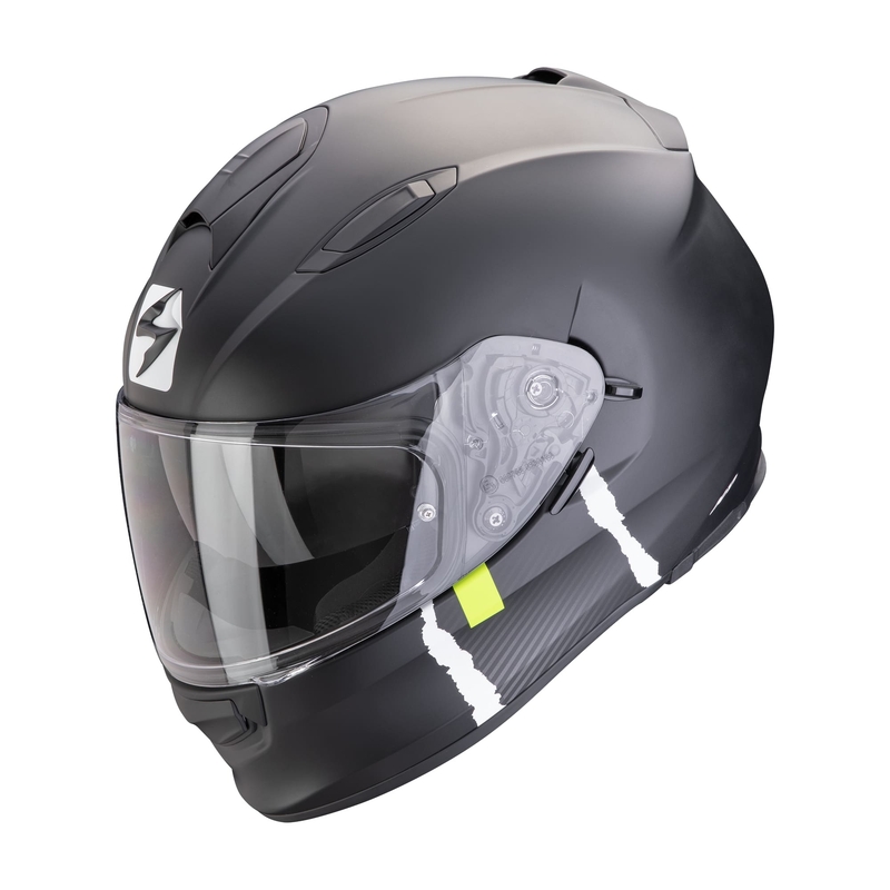 Scorpion EXO-491 CODE Integralhelm Motorrad matt schwarz-silber Ausverkauf