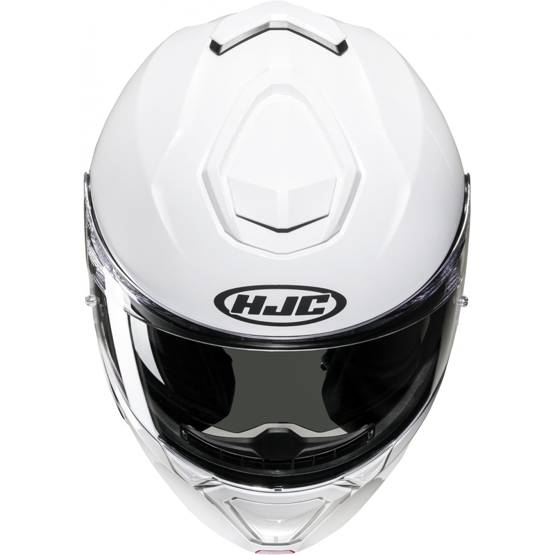 Klappbarer Motorradhelm HJC i91 Solid Perlweiß