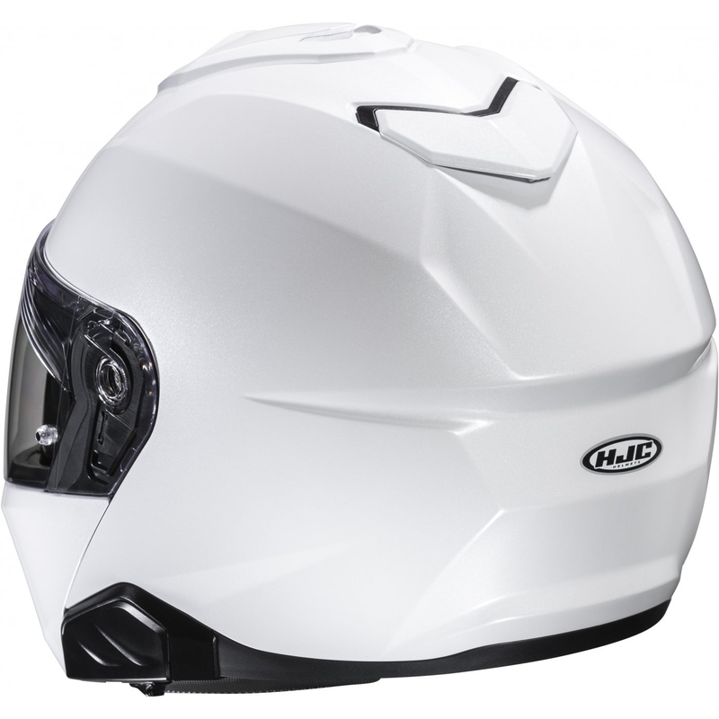 Klappbarer Motorradhelm HJC i91 Solid Perlweiß