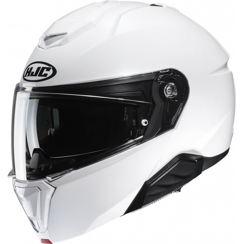 Klappbarer Motorradhelm HJC i91 Solid Perlweiß