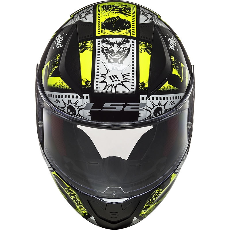 Kinder-Integralhelm LS2 FF353 Rapid Vignette schwarz-gelb