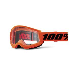 Motocrossbrille Strata 2 New orange (klares Plexiglas)