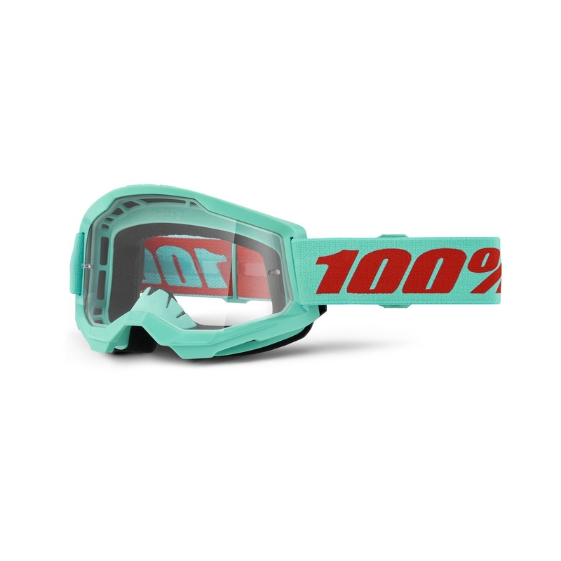 Motocrossbrille 100% STRATA 2 New Maupiti (klares Plexiglas)