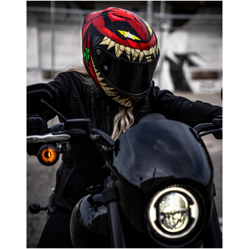 Integral Motorradhelm HJC RPHA 1 Toxin Marvel MC1SF rot-grau-grün Ausverkauf