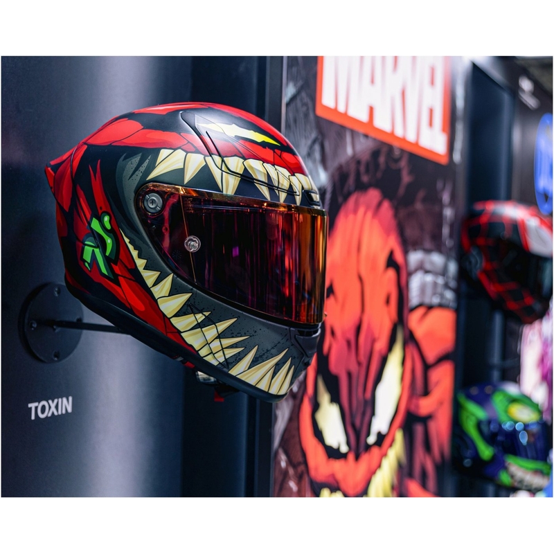 Integral Motorradhelm HJC RPHA 1 Toxin Marvel MC1SF rot-grau-grün Ausverkauf