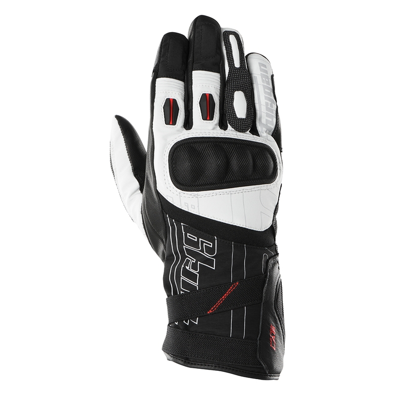 Furygan Nomad schwarz-weiße Motorradhandschuhe