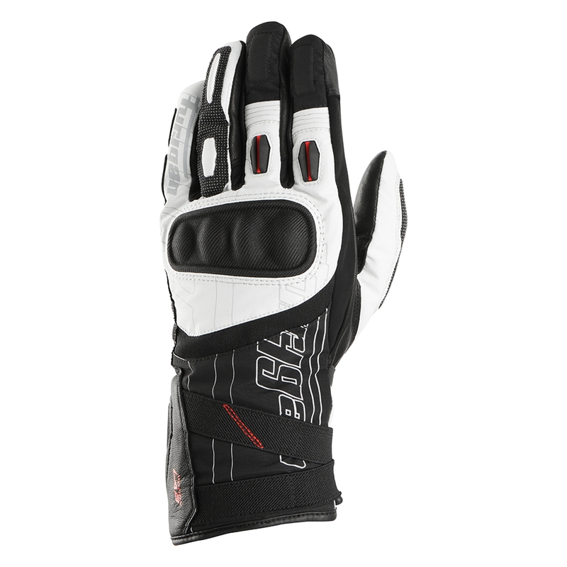 Furygan Nomad schwarz-weiße Motorradhandschuhe