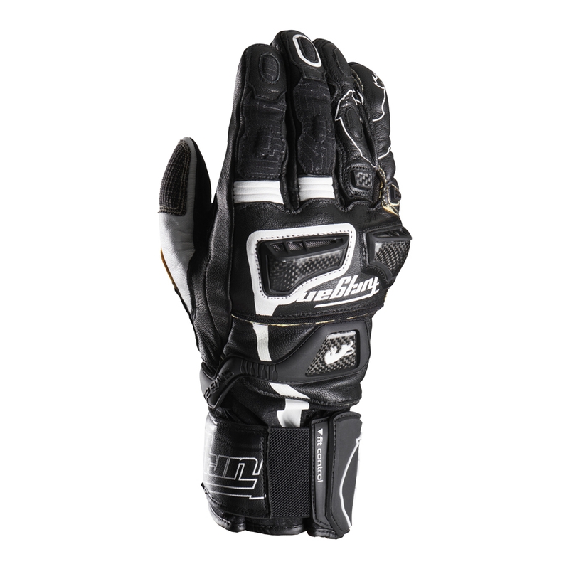 Motorradhandschuhe Furygan Styg 20 x Kevlar schwarz und weiß