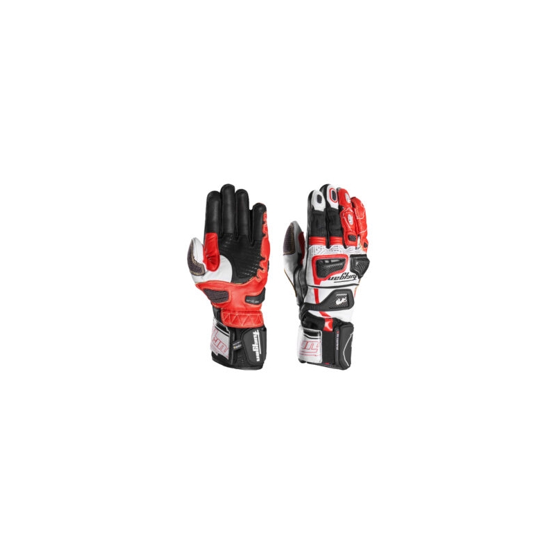 Furygan Styg 20 x Kevlar-Motorradhandschuhe schwarz-weiß-rot