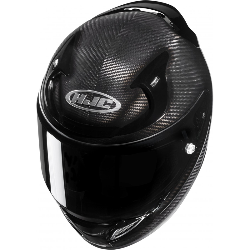 Integrierter Motorradhelm HJC RPHA 12 CARBON schwarz