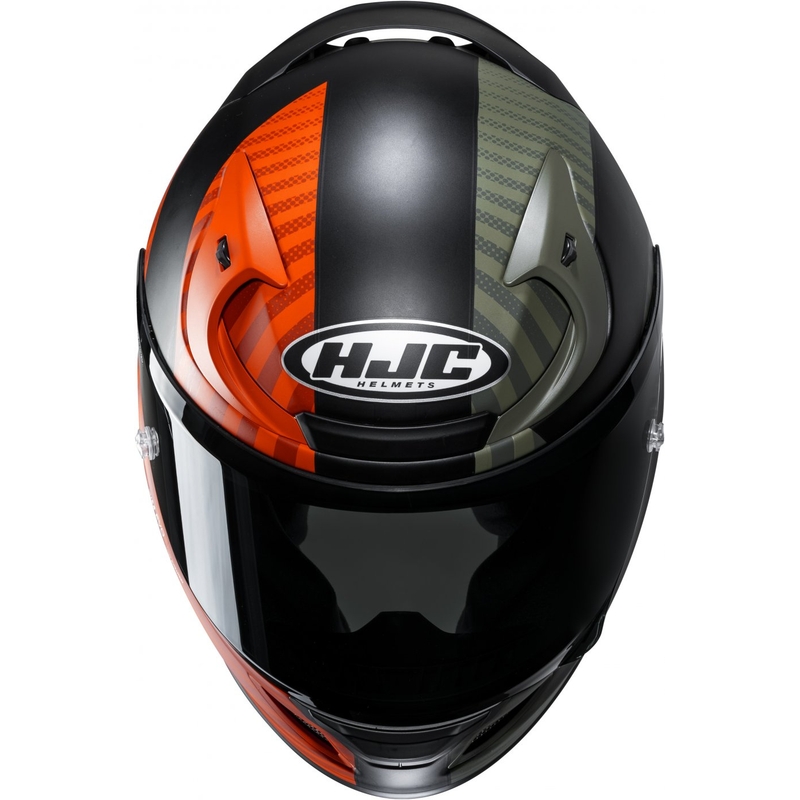 HJC RPHA 12 Ottin MC47SF schwarz-orange-grüner Integral-Motorradhelm