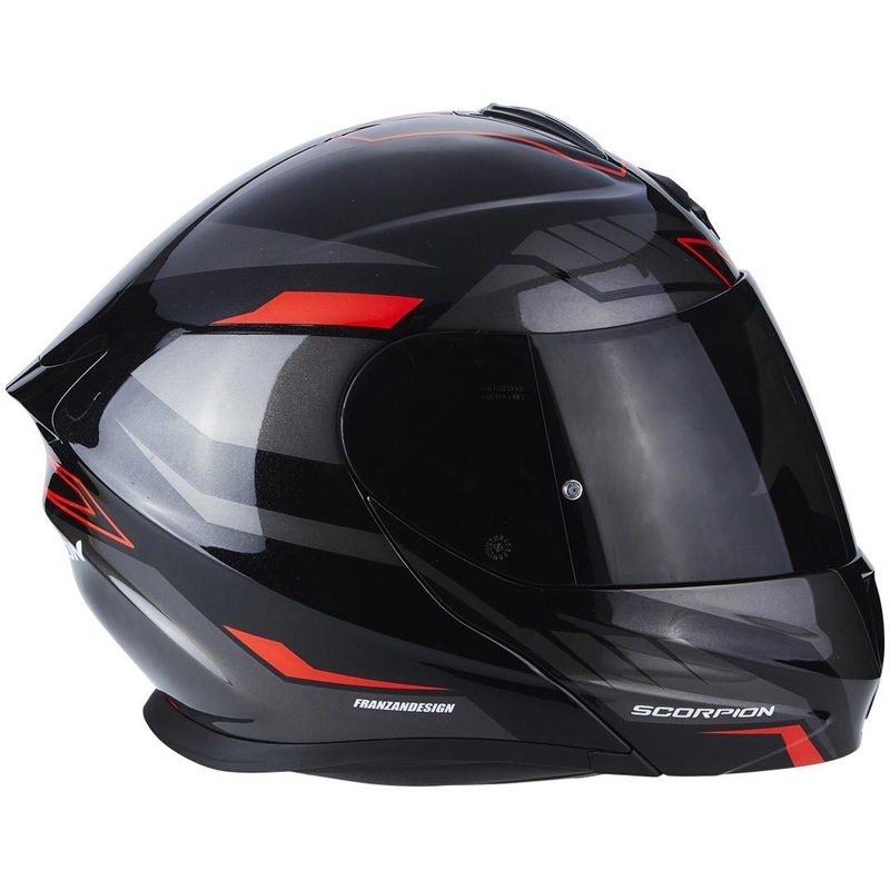 Motorradhelm Scorpion EXO-920 Shuttle schwarz-silber-rot Ausverkauf