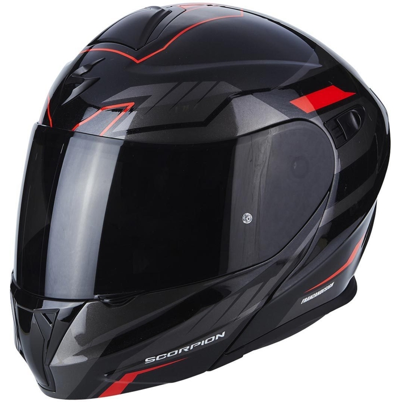 Motorradhelm Scorpion EXO-920 Shuttle schwarz-silber-rot Ausverkauf