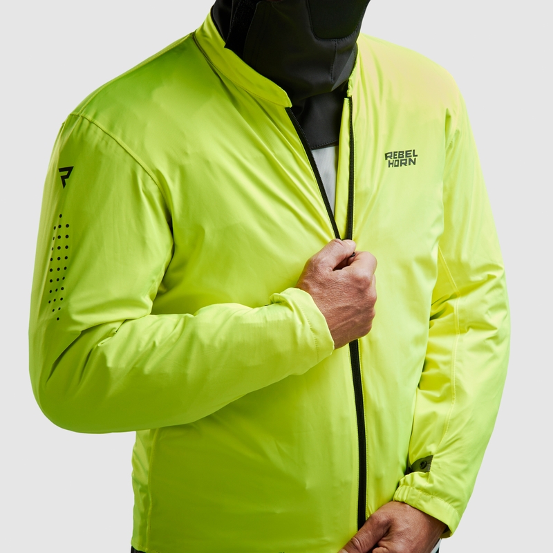 Rebelhorn Cubby V Motorradjacke schwarz-grau-fluogelb