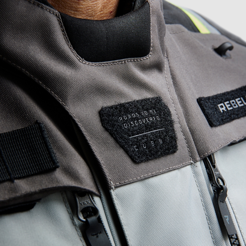 Rebelhorn Cubby V Motorradjacke schwarz-grau-fluogelb