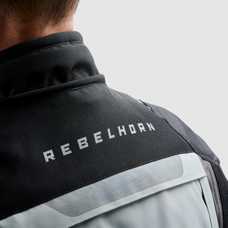 Rebelhorn Cubby V Motorradjacke schwarz-grau-fluogelb
