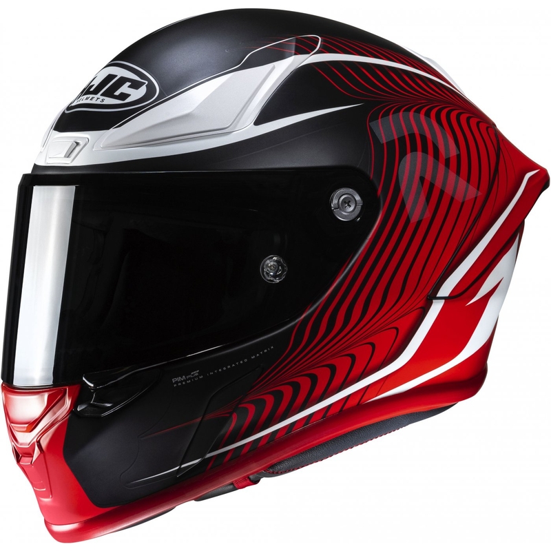 Integral Motorradhelm HJC RPHA 1 Lovis MC1SF rot-schwarz-weiß Ausverkauf