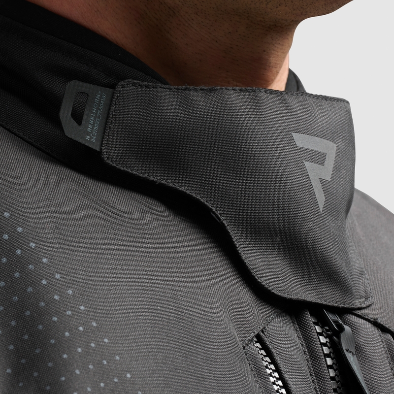 Motorradjacke Rebelhorn Hiker IV schwarz-anthrazit-fluogelb