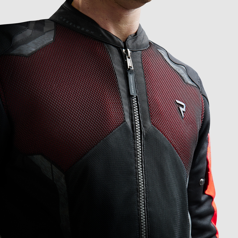 Rebelhorn Jax Motorradjacke schwarz-rot