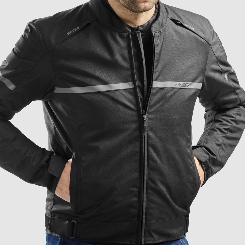 Ozone Rider Motorradjacke schwarz