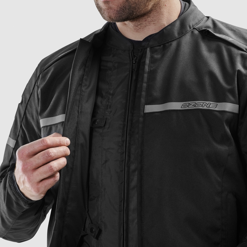Ozone Rider Motorradjacke schwarz