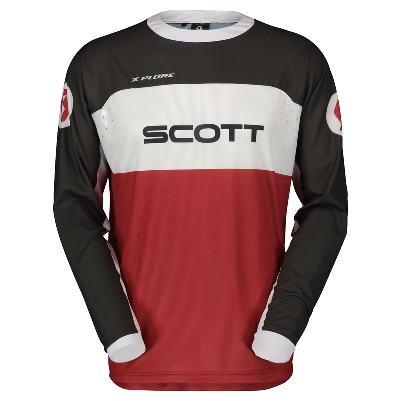 Motocross-Trikot Scott X-PLORE SWAP rot-schwarz