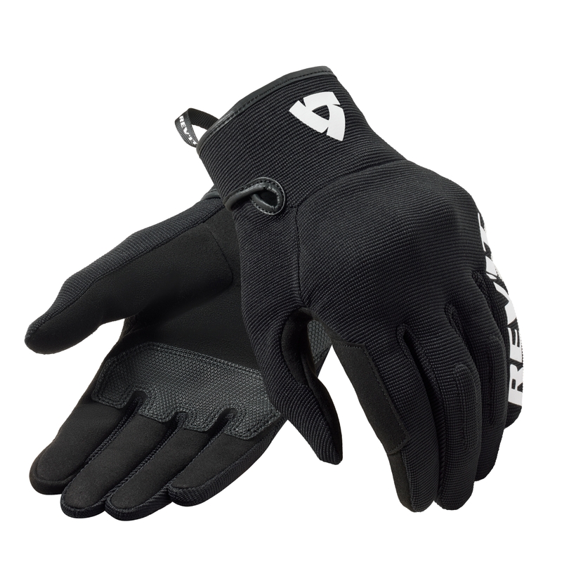Revit Access Motorradhandschuhe schwarz und weiß
