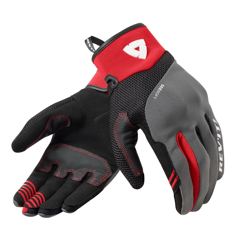 Revit Endo Damen Motorradhandschuhe grau und rot