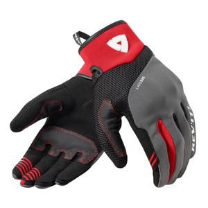 Revit Endo Motorradhandschuhe grau und rot