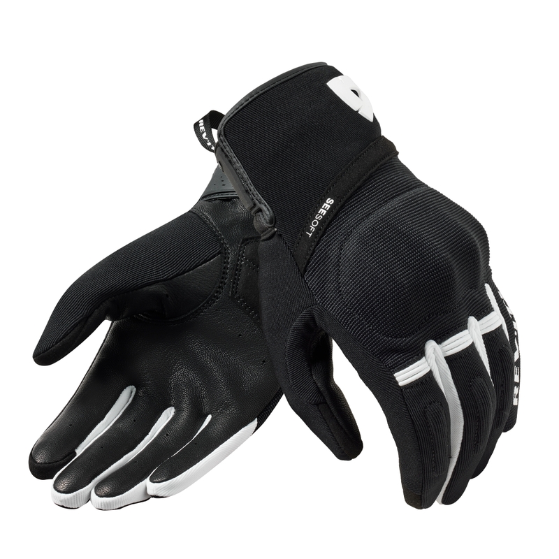 Motorradhandschuhe Revit Mosca 2 schwarz und weiß