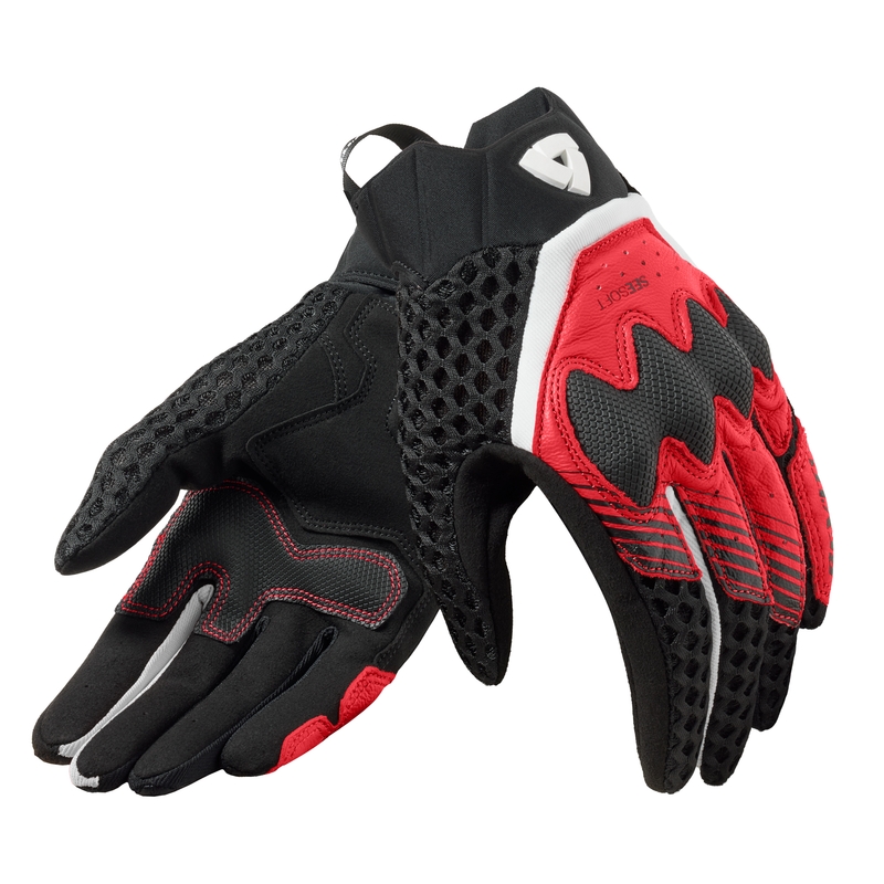 Revit Veloz Motorradhandschuhe für Frauen Schwarz und Rot