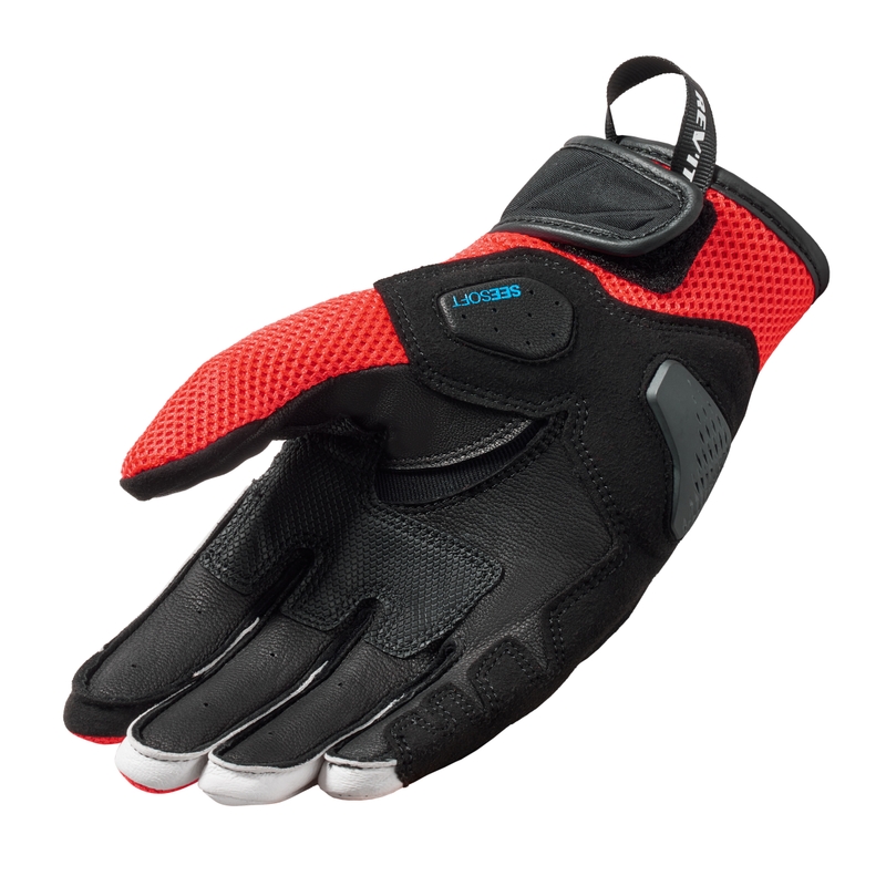 Motorradhandschuhe Revit Ritmo schwarz-fluorrot