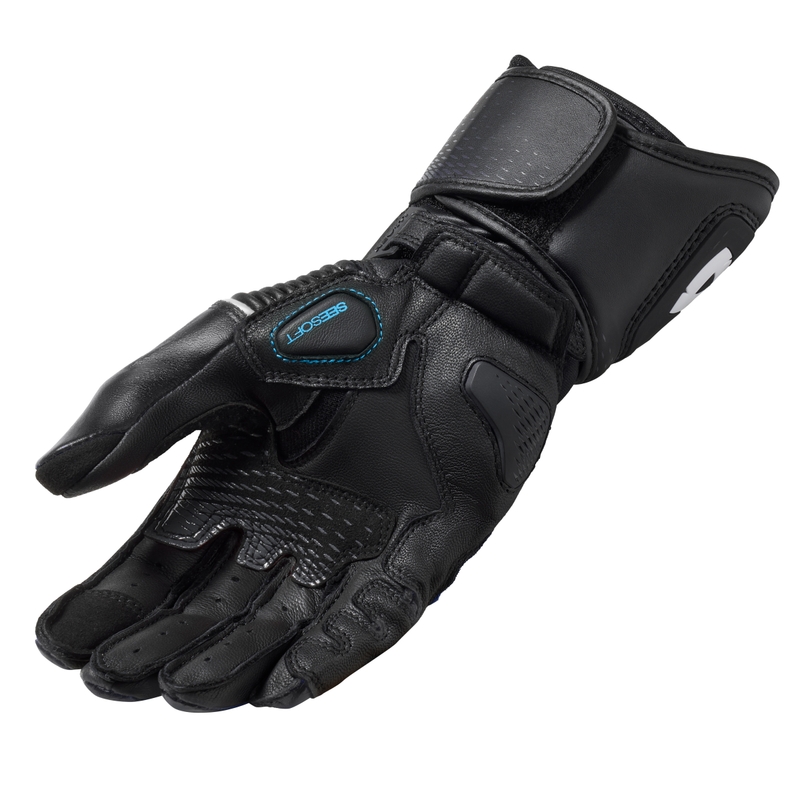 Revit Xena 4 schwarz-weiße Motorradhandschuhe für Damen