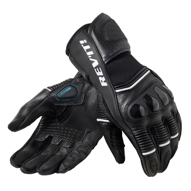 Revit Xena 4 schwarz-weiße Motorradhandschuhe für Damen