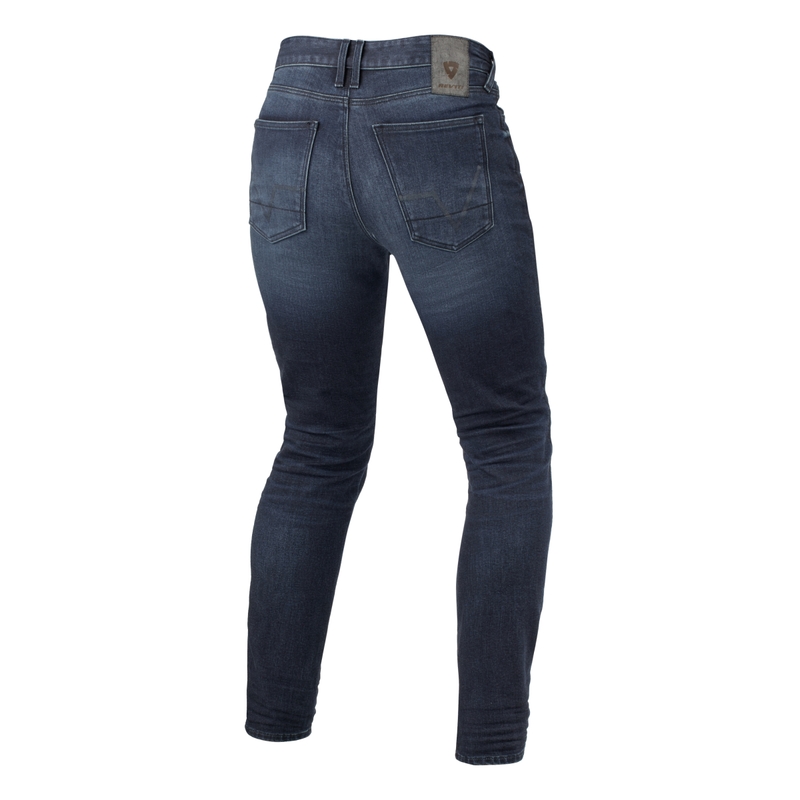 Revit Carlin SK kurze Motorradjeans in Dunkelblau