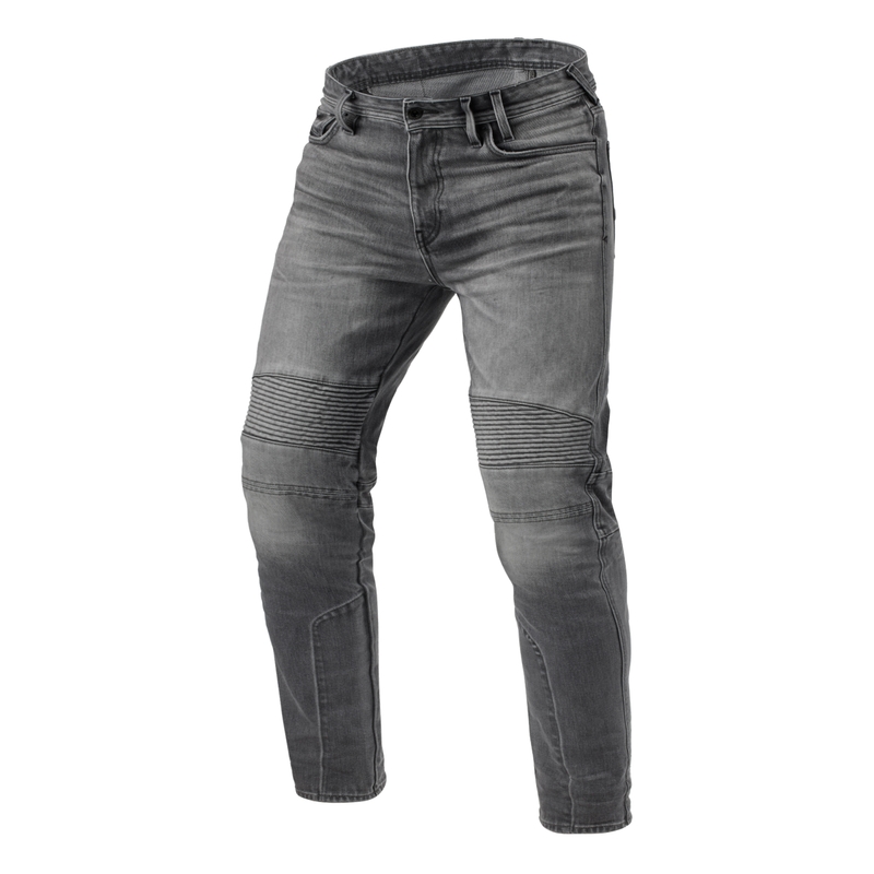 Verkürzte Motorradjeans Revit Moto 2 TF grau