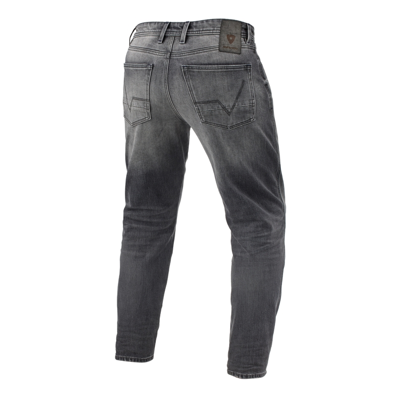 Revit Ortes TF Medium Grey Extended Motorradjeans