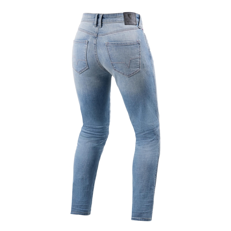 Revit Shelby 2 SK Hellgrau Cropped Motorradjeans für Damen Ausverkauf