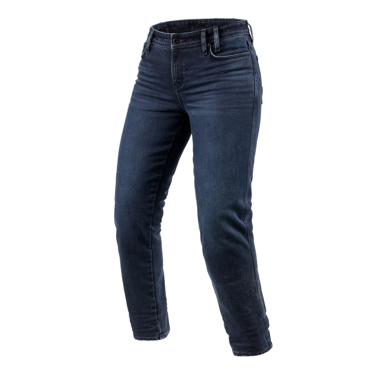 Revit Violet BF gewaschene Motorradjeans in Blau und Schwarz für Damen