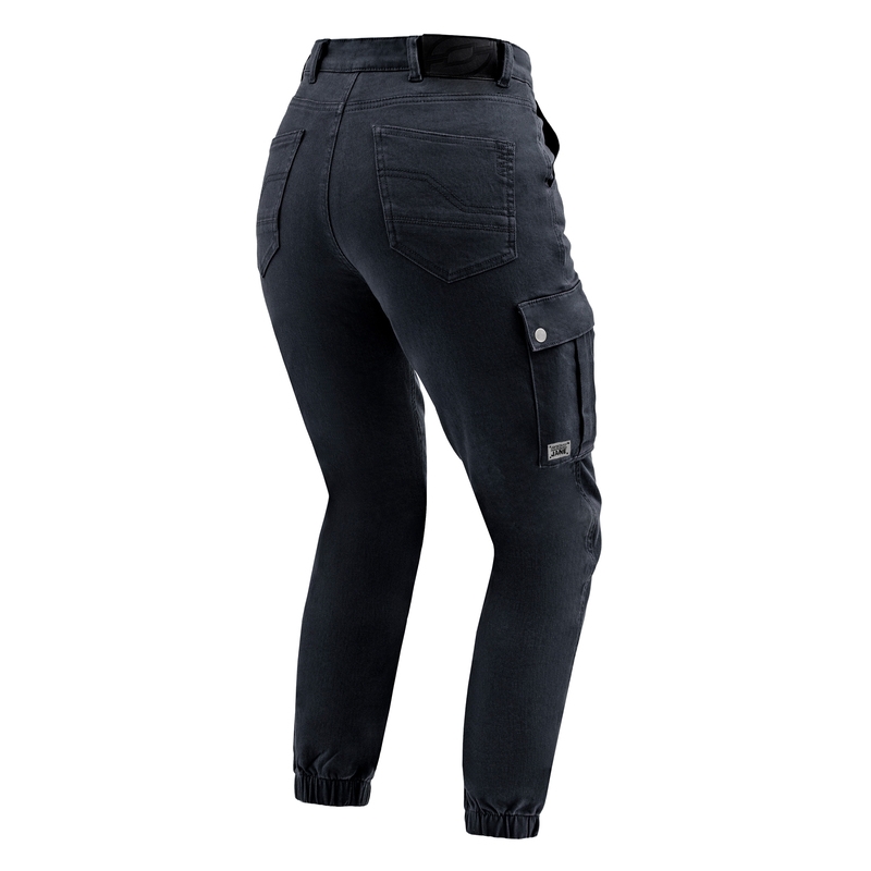 Women's Ozone Jane JF Schwarze Motorradjeans