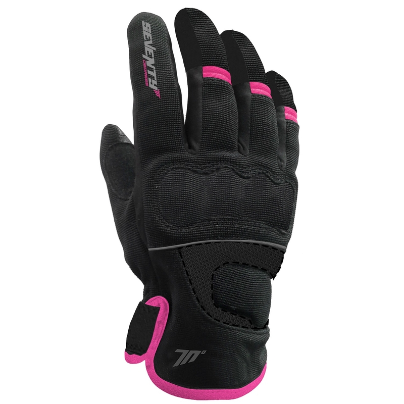 Damen Motorradhandschuhe SEVENTY DEGREES SD-C45 schwarz und rosa