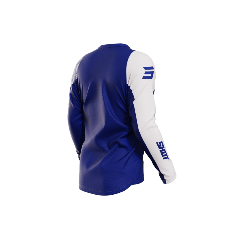 Motocross-Trikot Shot Matrix blau Ausverkauf