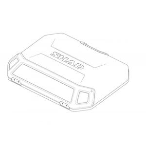 Aluminium cover SHAD 203163RB (for TERRA cases) schwarz